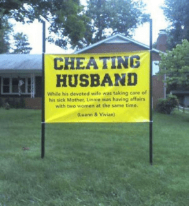 Janice's tweet to Dave re cheating